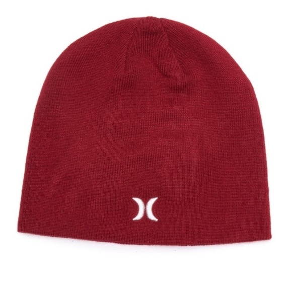 Hurley Other - Hurley Men Red Staples Knit Beanie Hat NWT